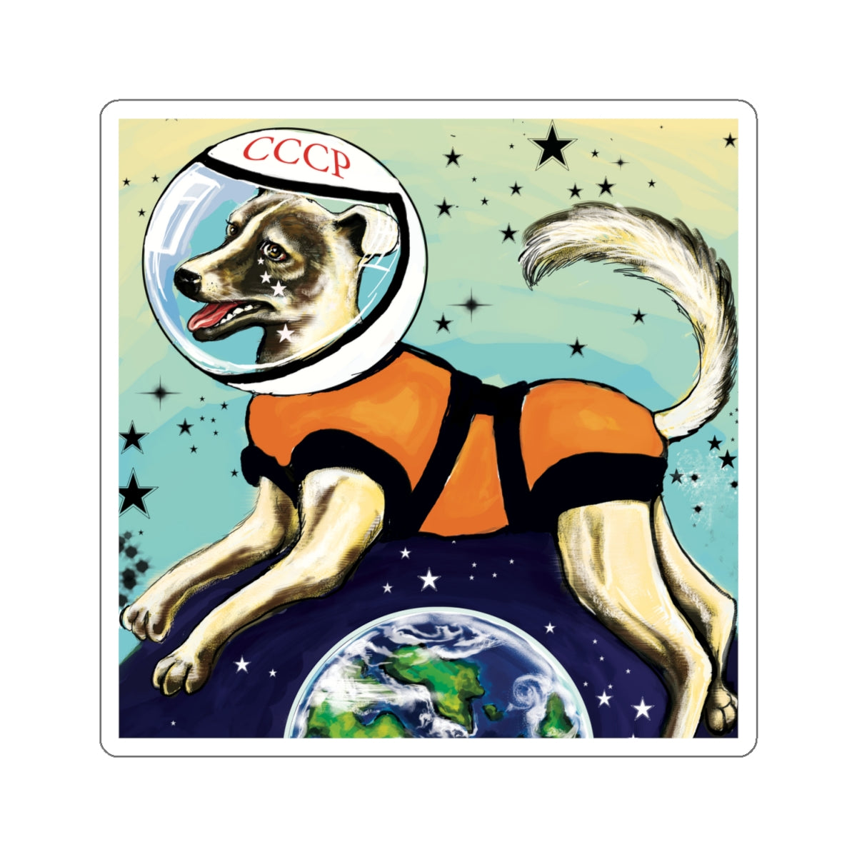 LAIKA Space Dog Sticker