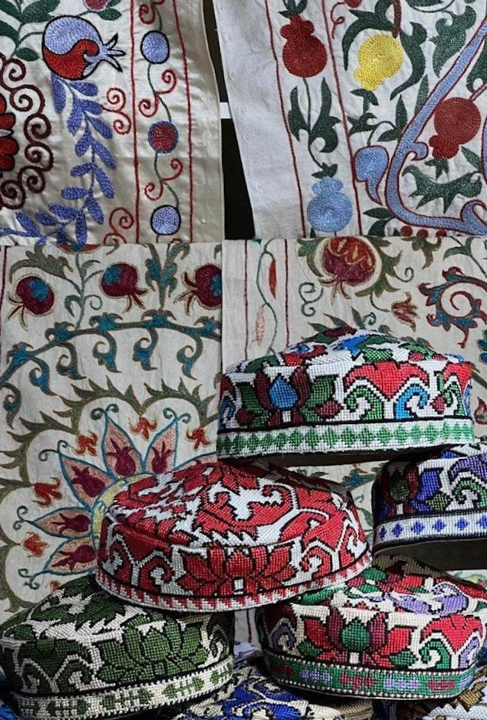 Uzbek Handmade Tubeteika Skullcap