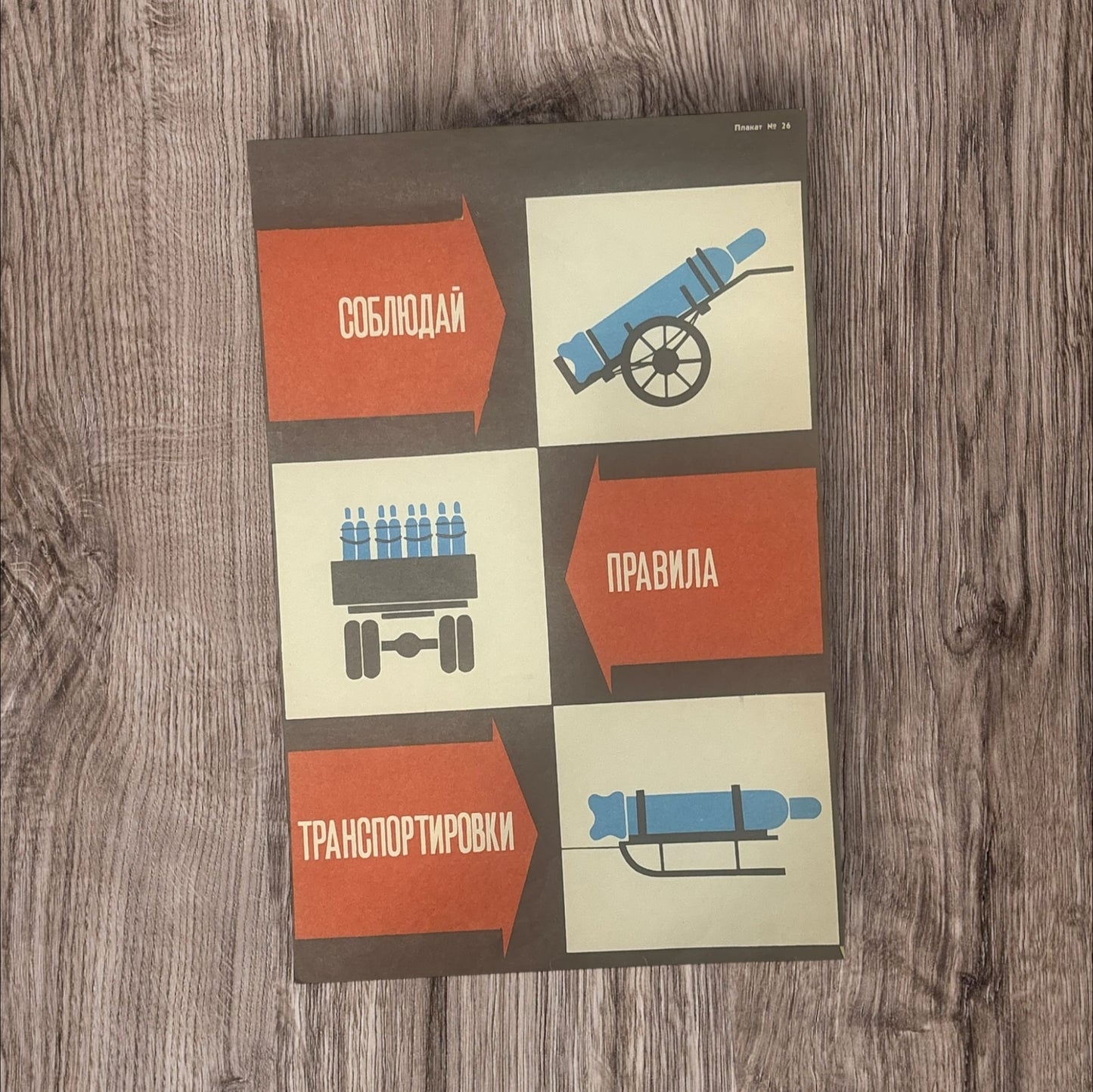 Vintage Soviet Industrial Safety Posters (Multiple Designs Available)