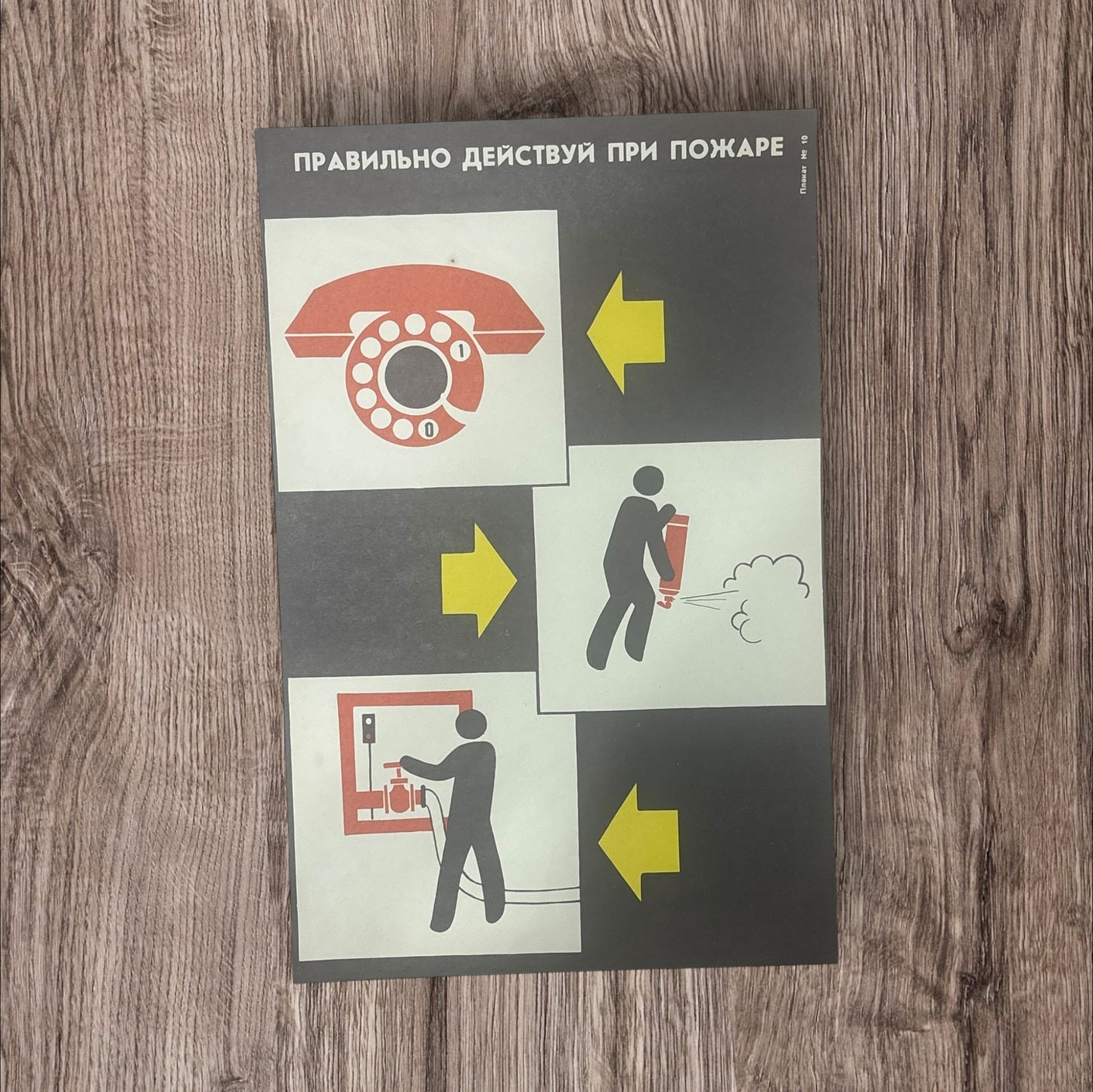 Vintage Soviet Industrial Safety Posters (Multiple Designs Available)