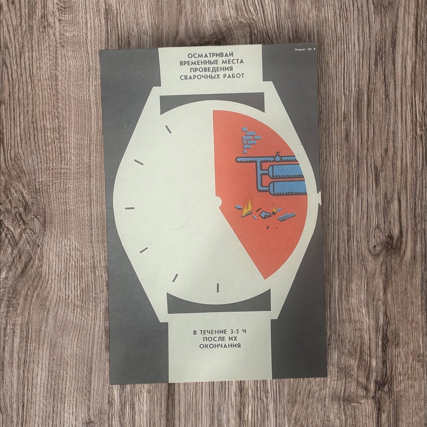Vintage Soviet Industrial Safety Posters (Multiple Designs Available)