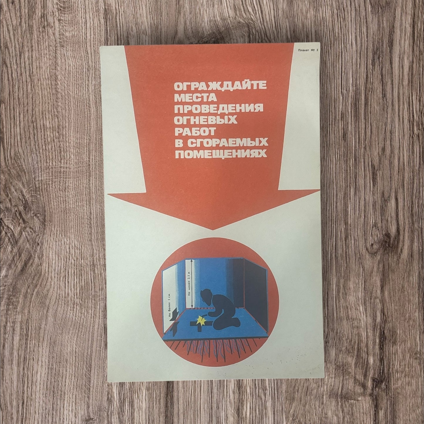 Vintage Soviet Industrial Safety Posters (Multiple Designs Available)