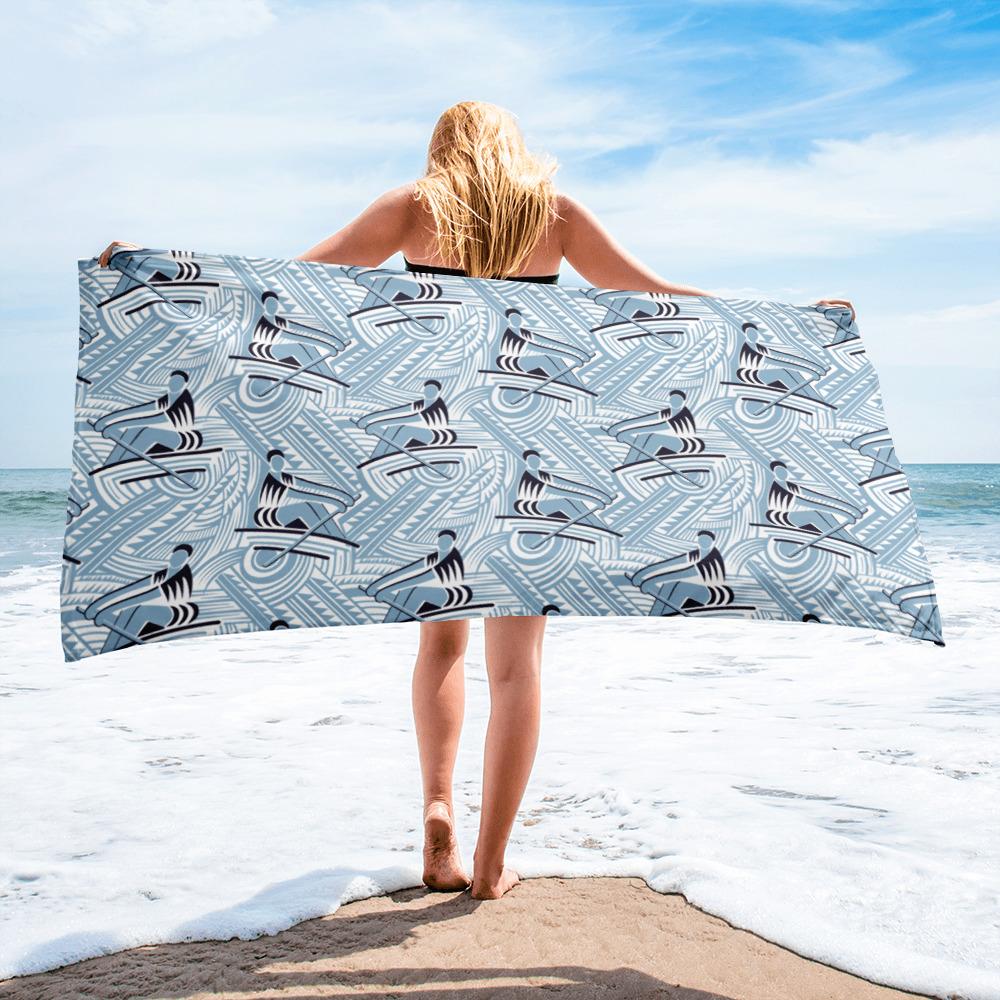 Soviet Waves 1920's-1930's Beach Towel