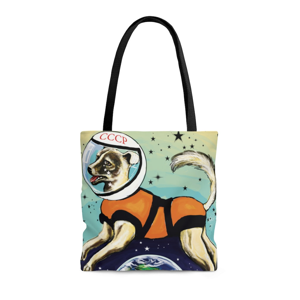 Laika CCCP Space Dog Tote Bag