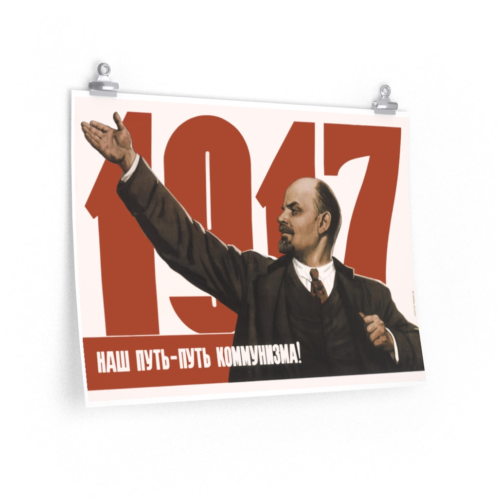 1917! Soviet Lenin Printed Poster