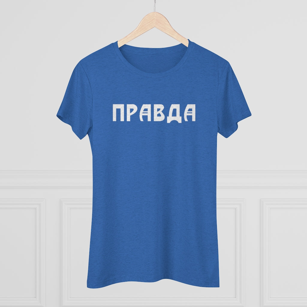 PRAVDA Ladies Triblend T-Shirt