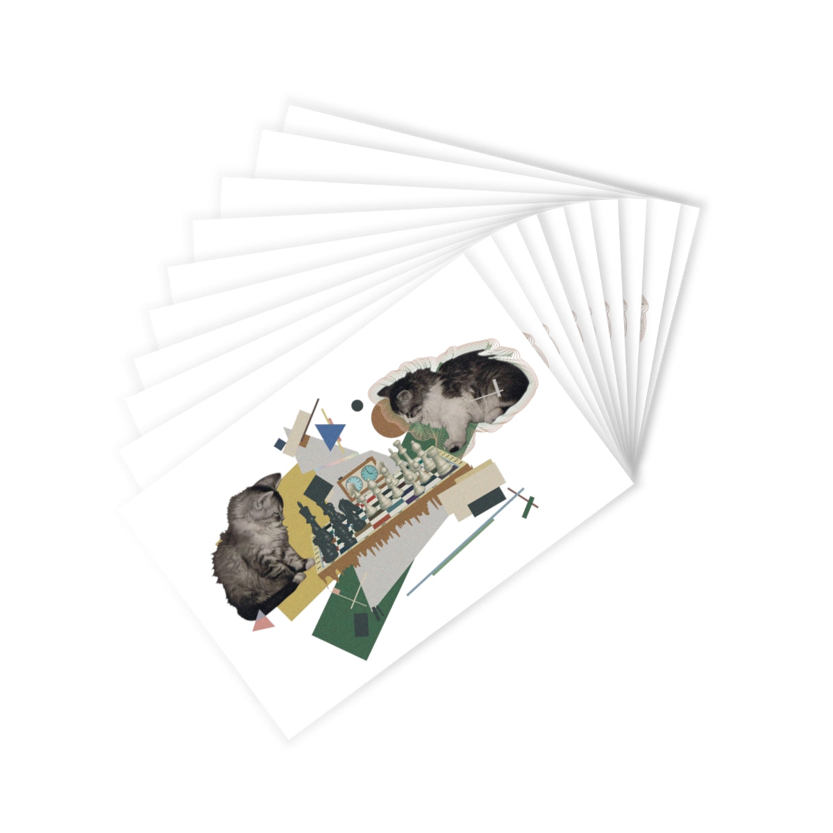 Soviet Chess Kittens Postcards (10pcs)
