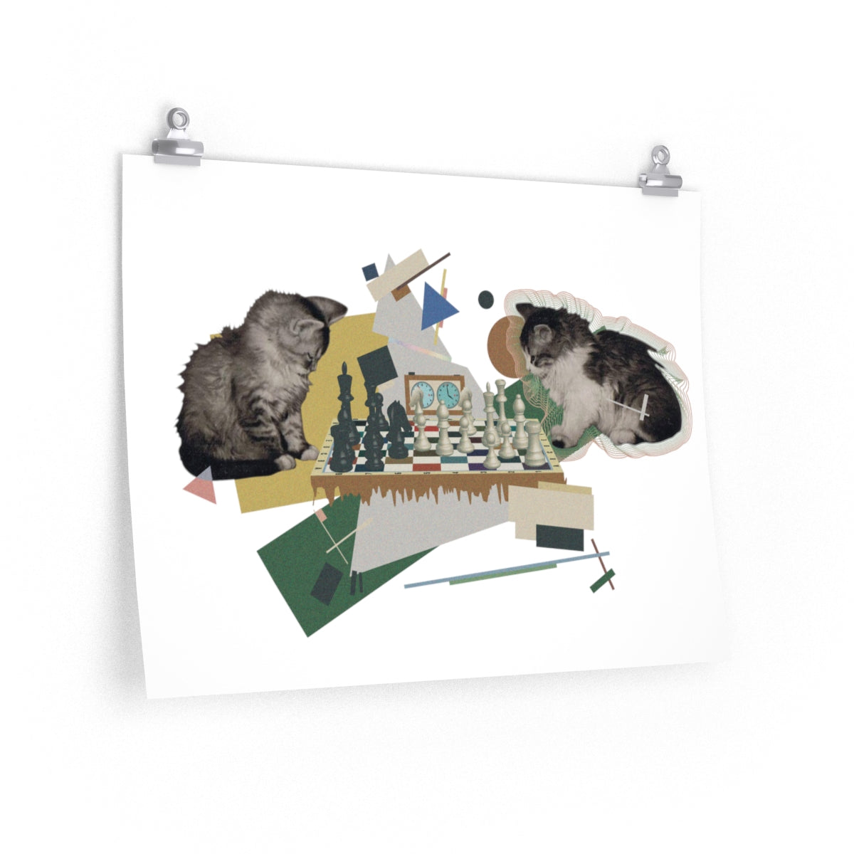 Soviet Chess Kittens Print