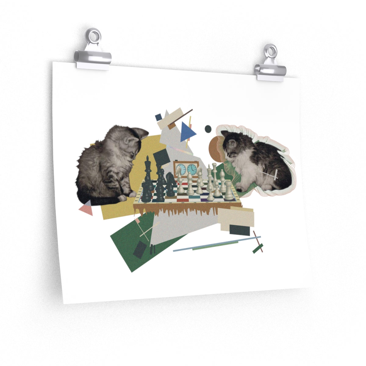 Soviet Chess Kittens Print