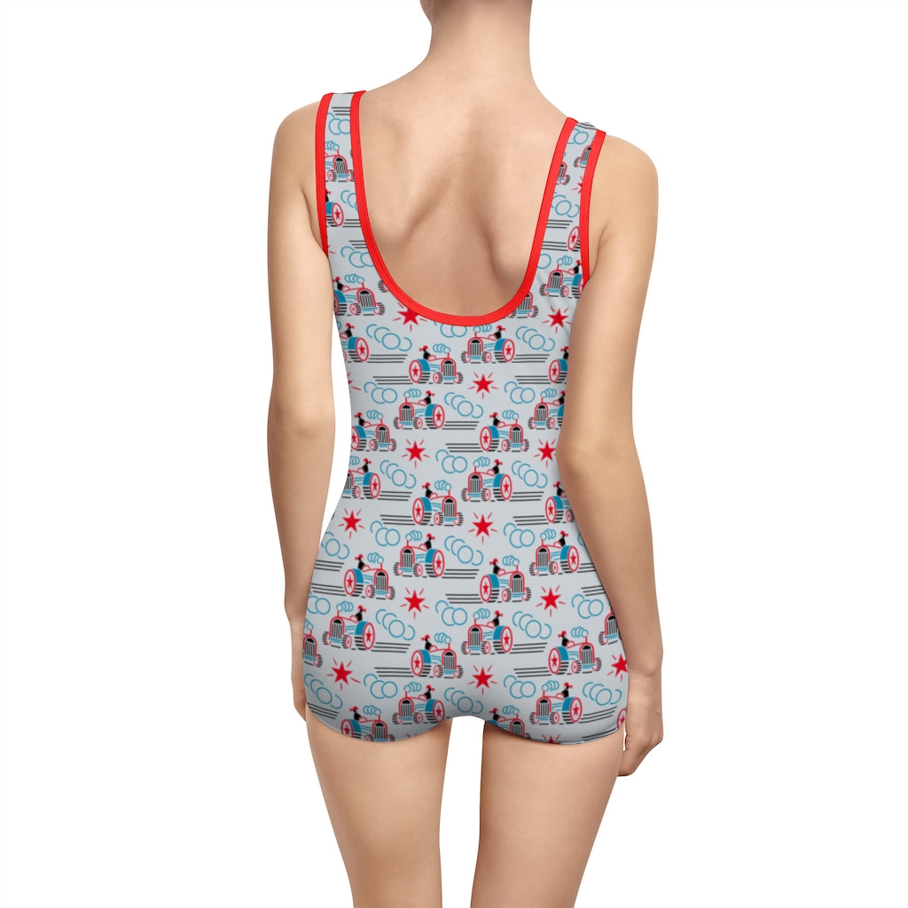 Tractors Vintage Style Swimsuit