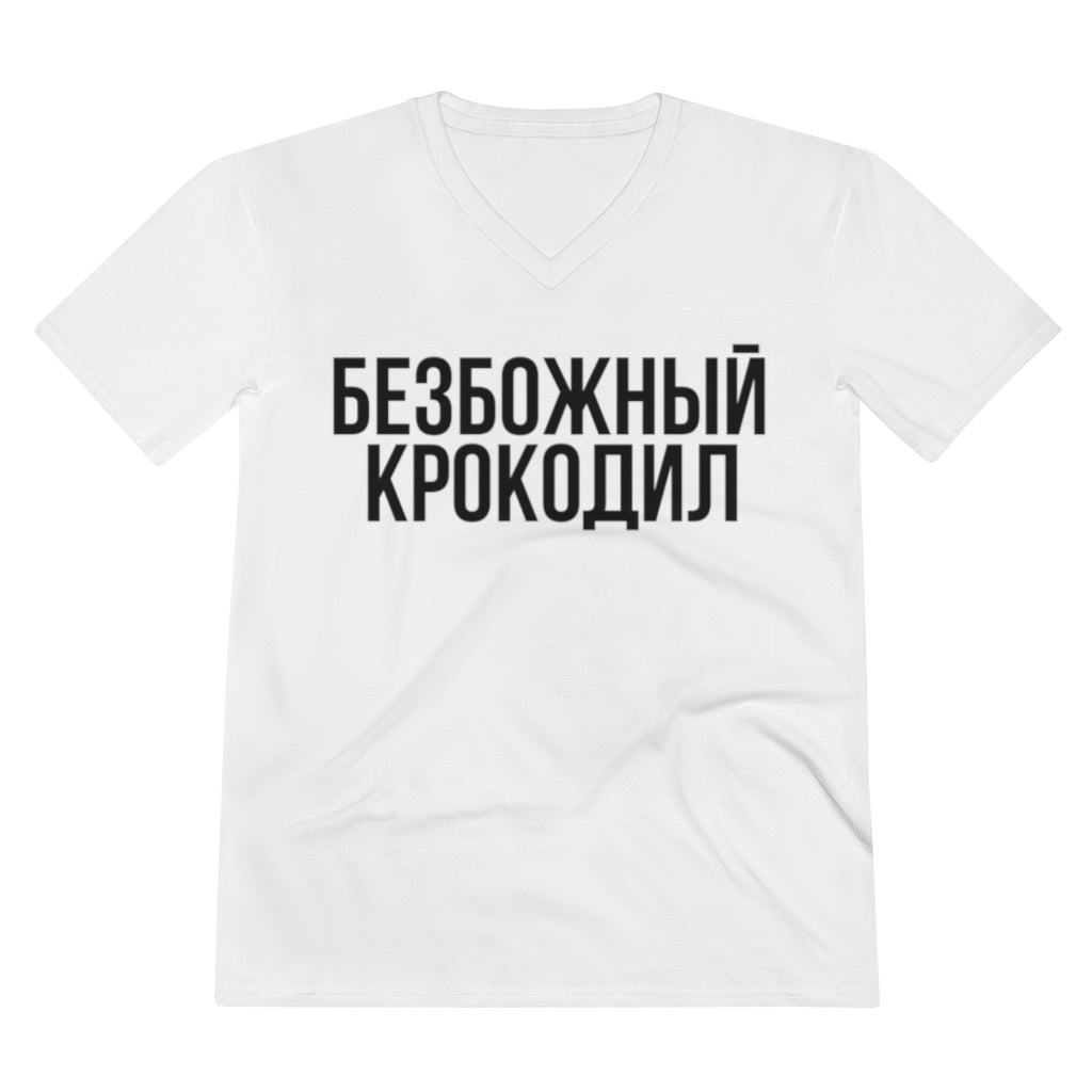Godless Crocodile V-Neck Tee