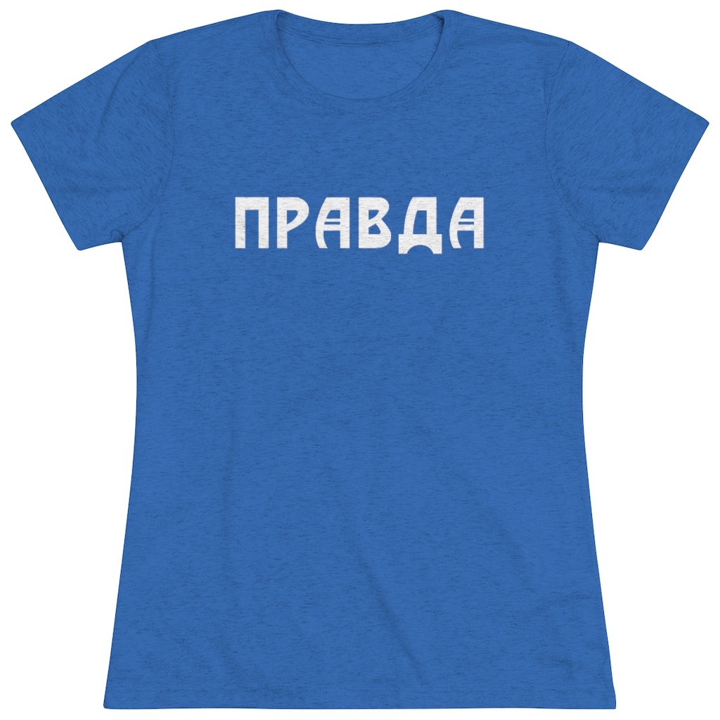 PRAVDA Ladies Triblend T-Shirt