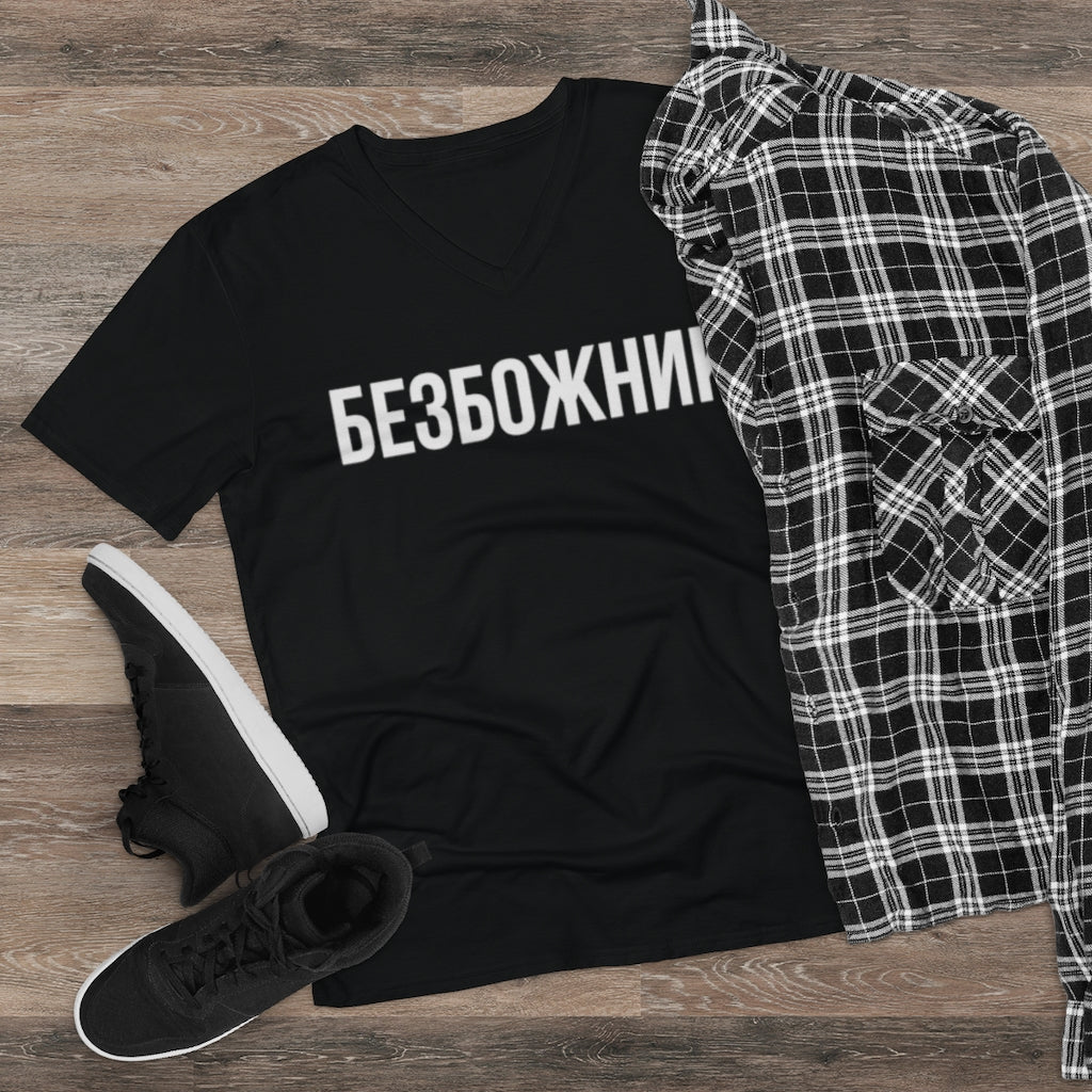 Godless V-Neck Tee (Dark)