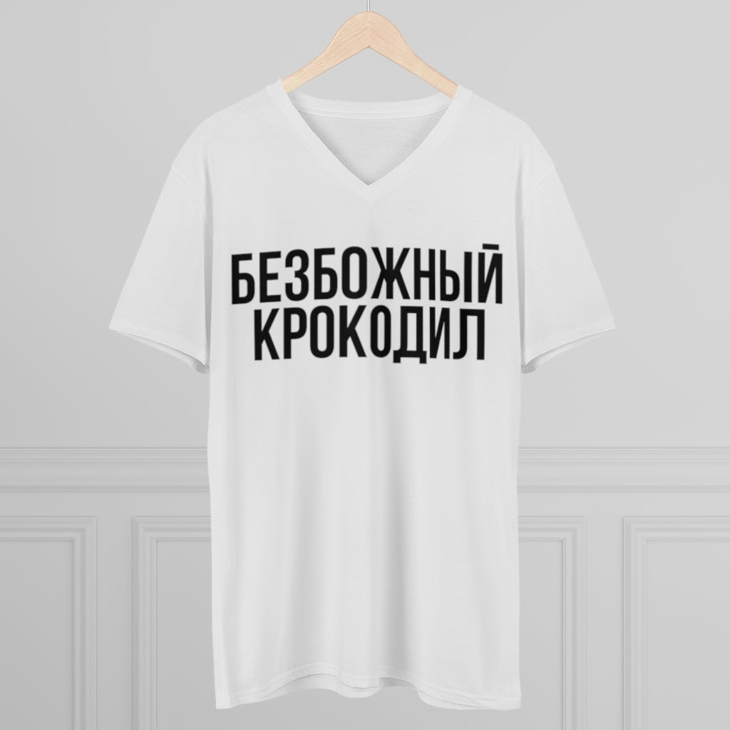 Godless Crocodile V-Neck Tee