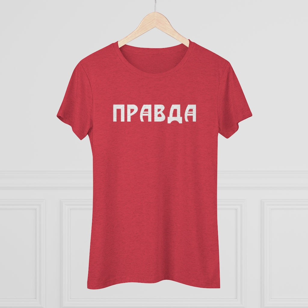 PRAVDA Ladies Triblend T-Shirt