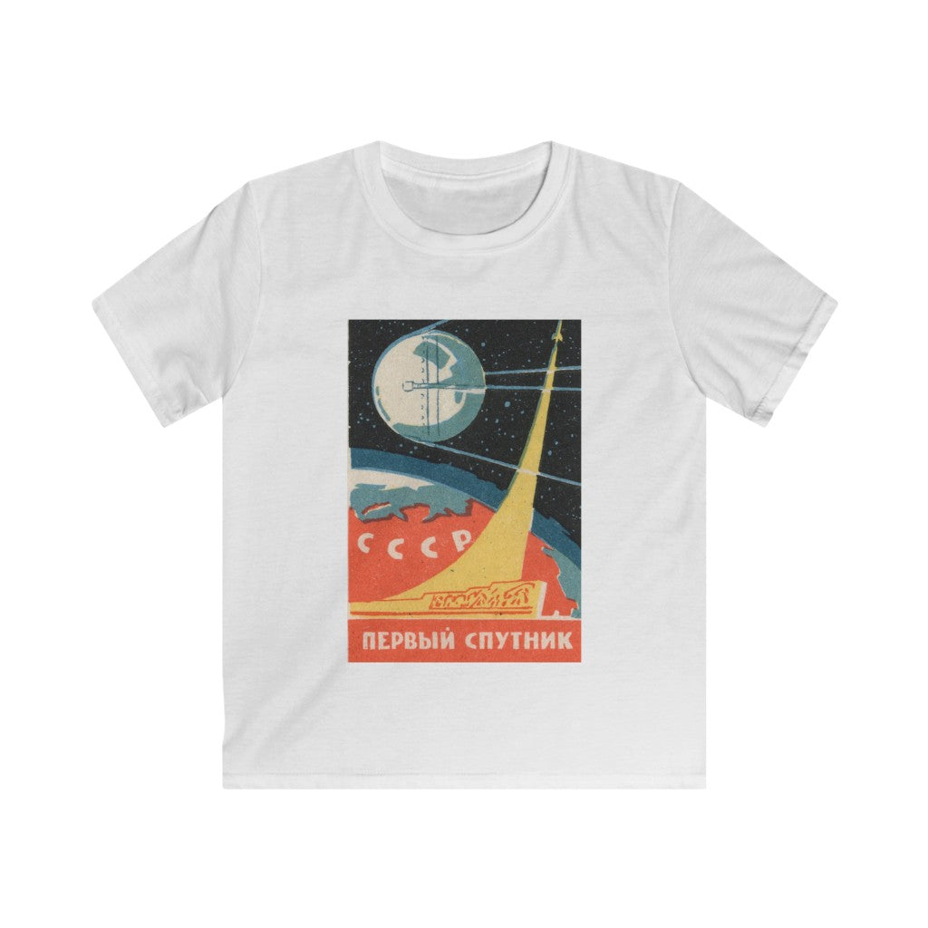 USSR Sputnik Kids Softstyle Tee