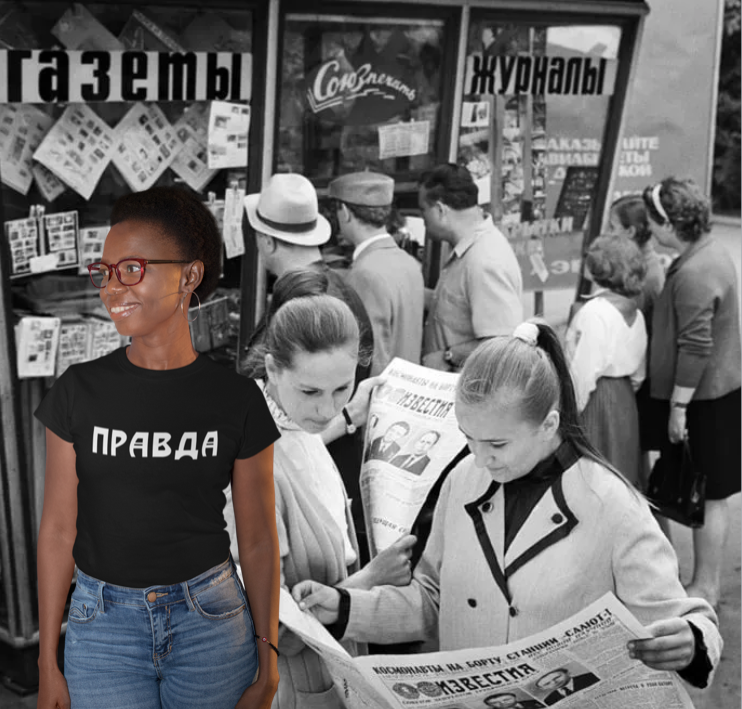 PRAVDA Ladies Triblend T-Shirt