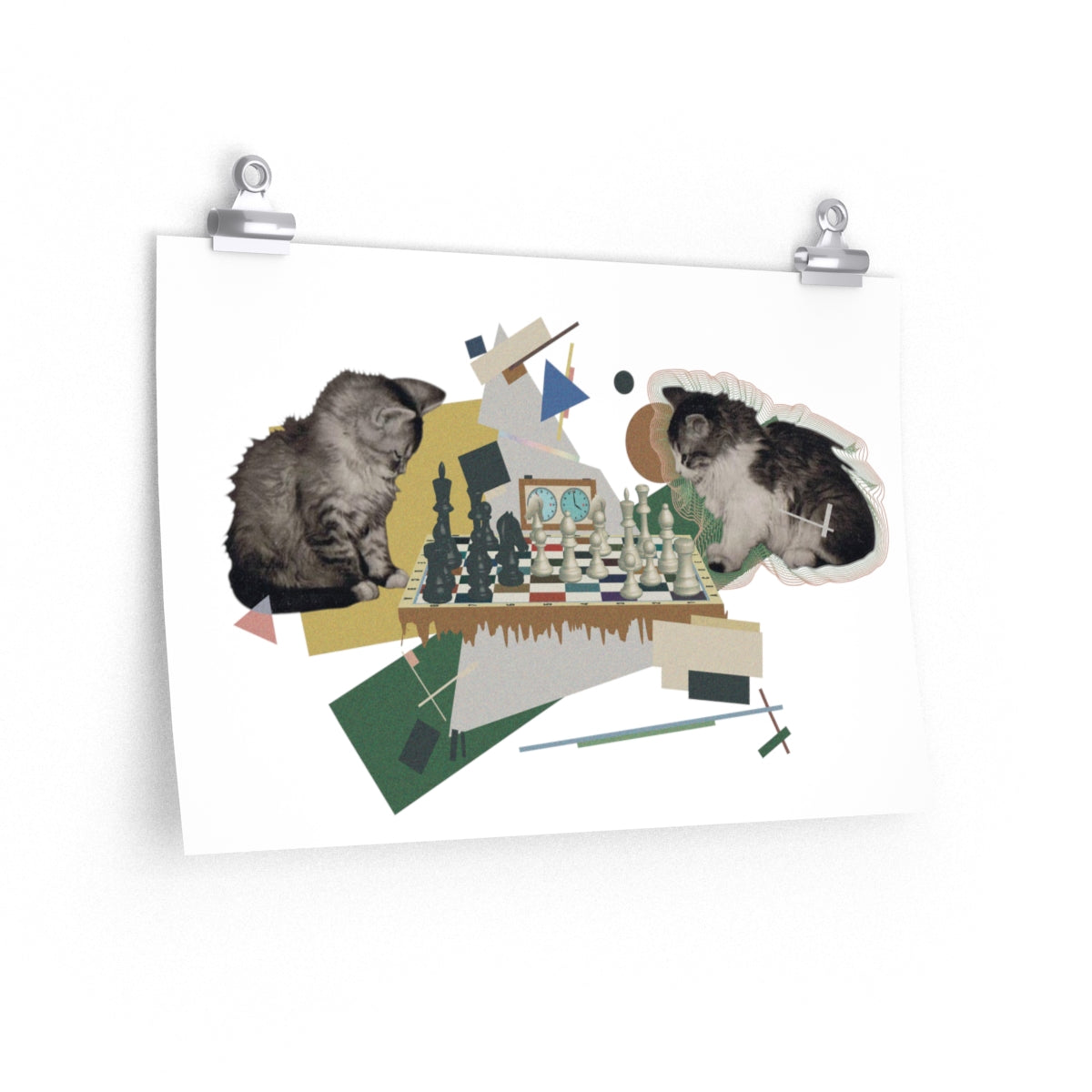 Soviet Chess Kittens Print