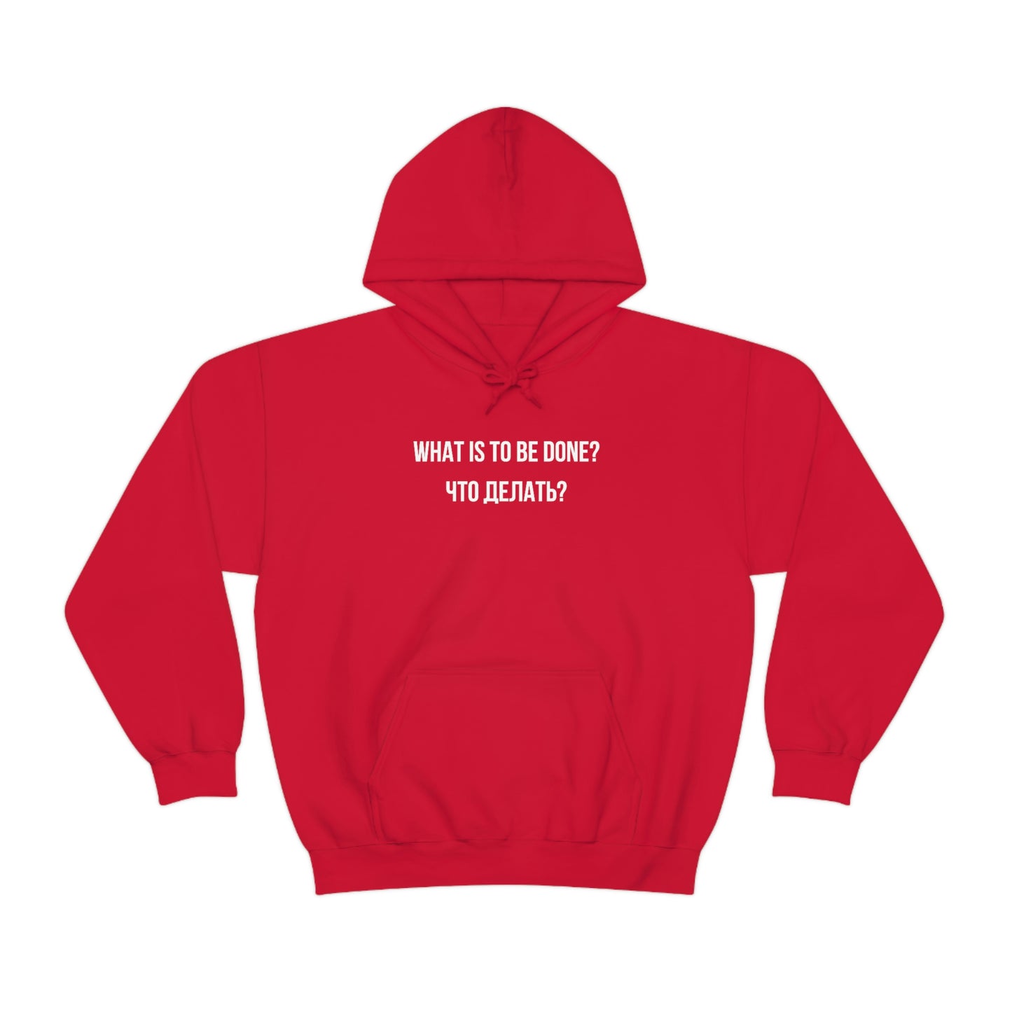 WHAT IS TO BE DONE? Unisex Hoodie