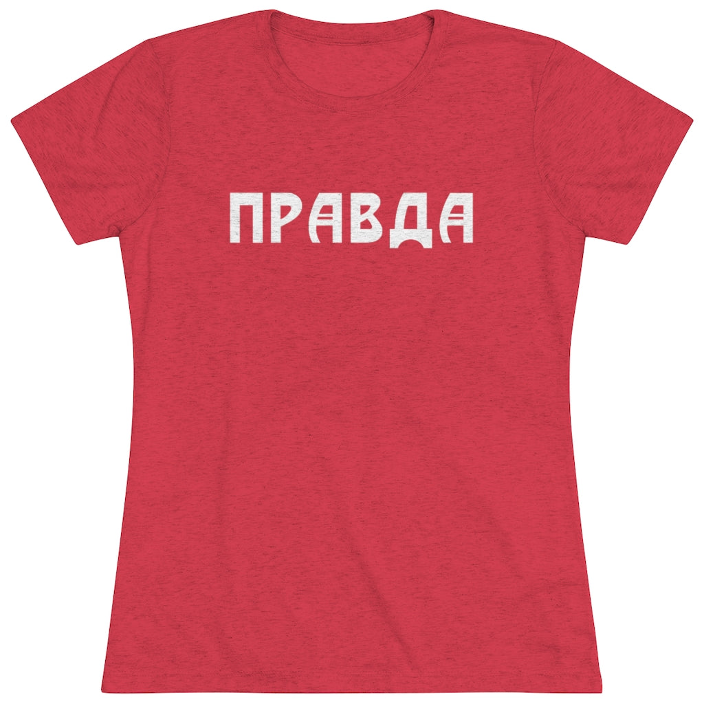 PRAVDA Ladies Triblend T-Shirt