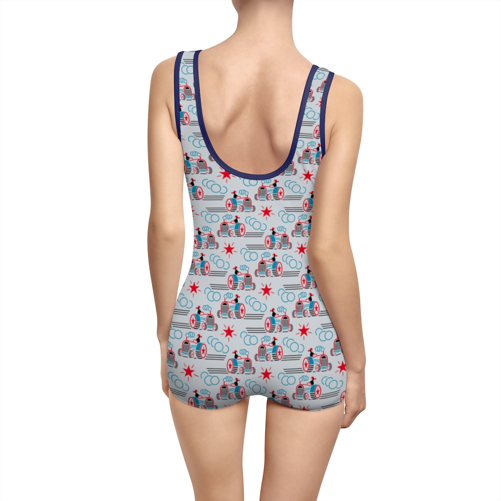 Tractors Vintage Style Swimsuit