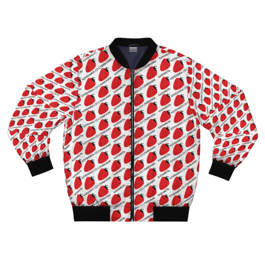 Strawberries and Cream Bomber Jacket