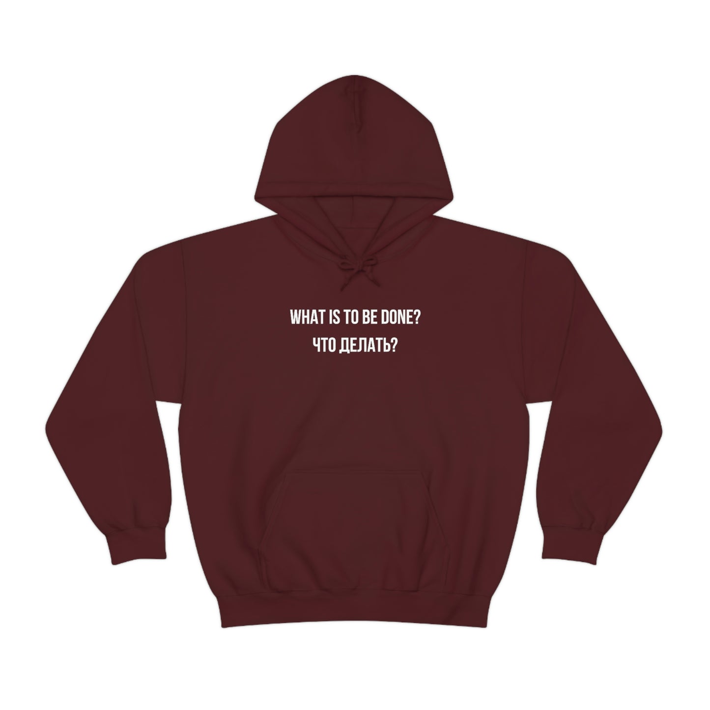 WHAT IS TO BE DONE? Unisex Hoodie