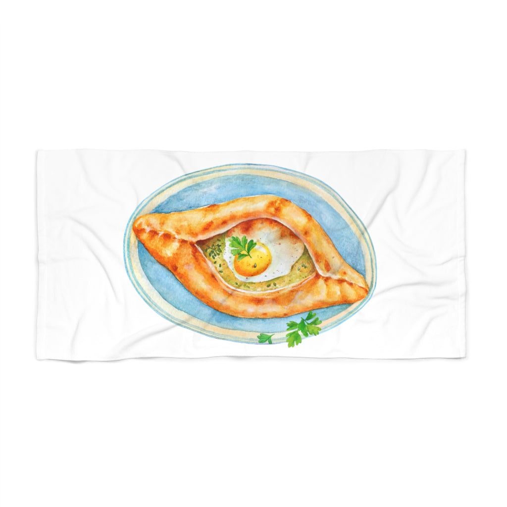 Khachapuri Beach Towel