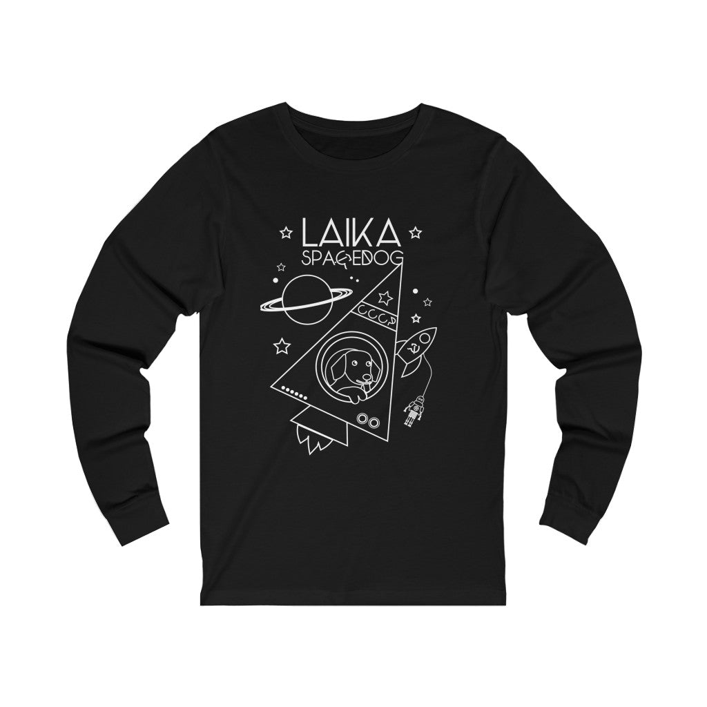 Laika Space Dog Unisex Jersey Long Sleeve Tee