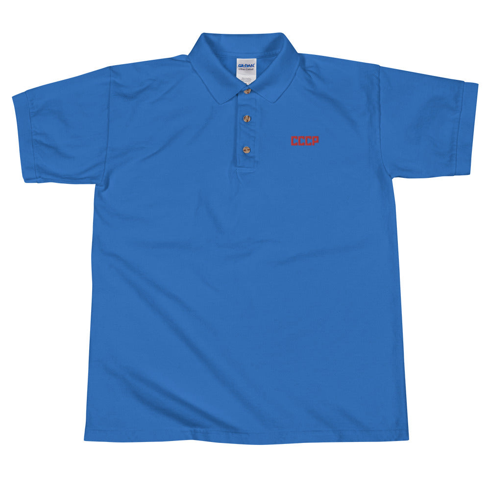CCCP Embroidered Polo Shirt