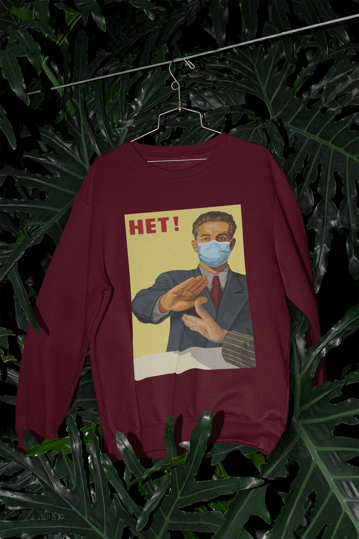 Nyet! No Handshakes Unisex Sweatshirt