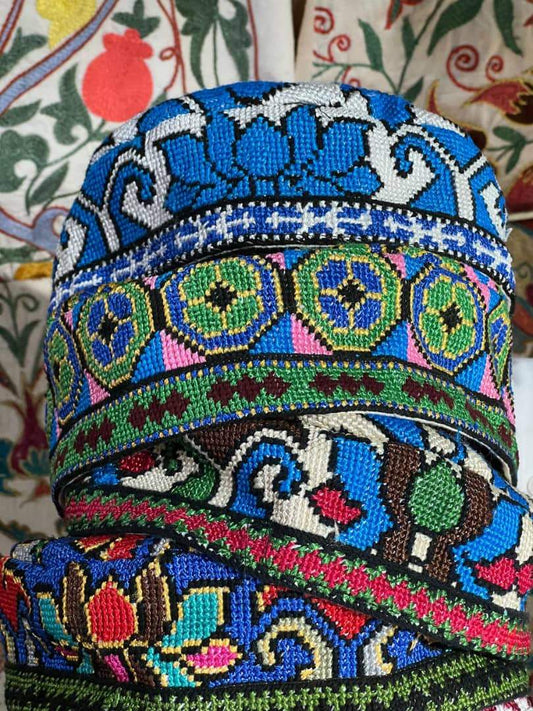 Uzbek Handmade Tubeteika Skullcap