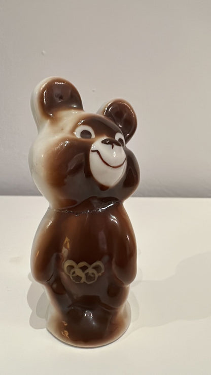 Moscow 1980 Olympic Mascot Soviet Porcelain Figurine