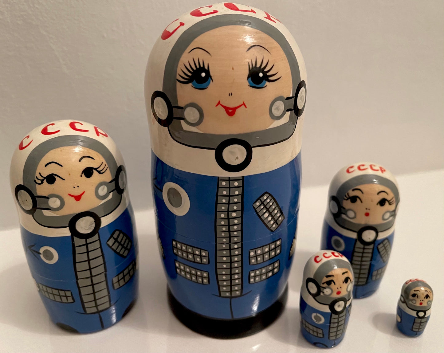 Soviet Cosmonaut Matryoshka (Blue Spacesuit)