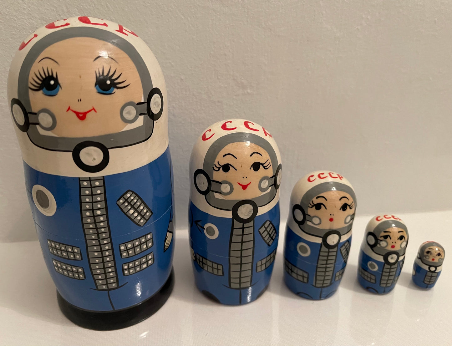 Soviet Cosmonaut Matryoshka (Blue Spacesuit)