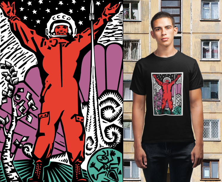 SOVIET SPACE HERO Shirt