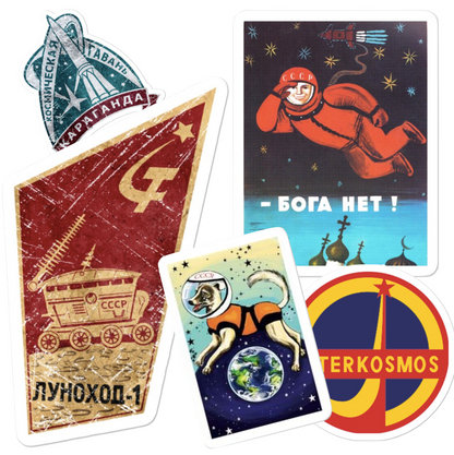 Soviet Space Sticker Collection