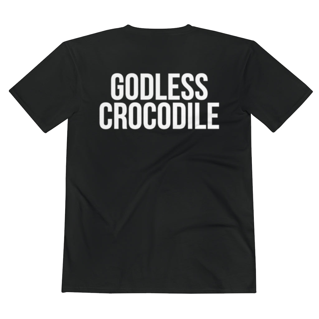 Godless Crocodile V-Neck Tee (Dark)