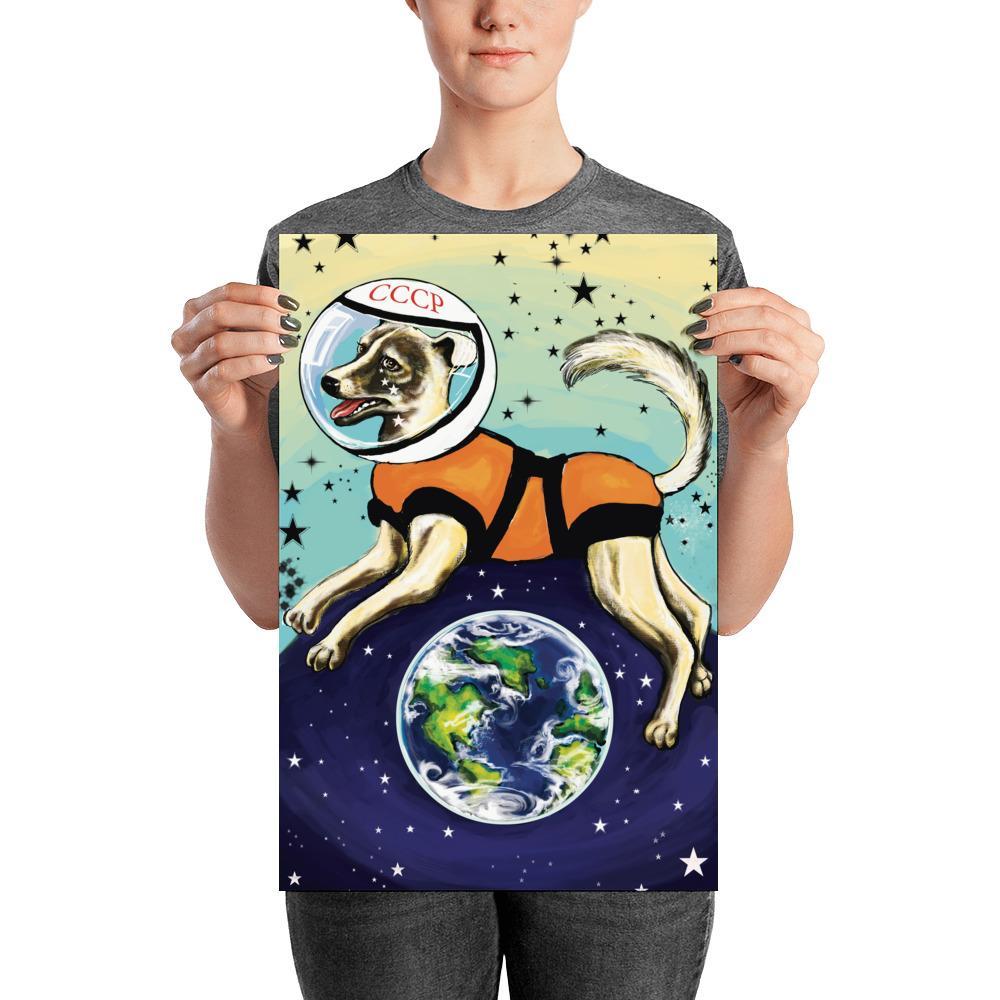 Laika CCCP Space Dog Printed Poster