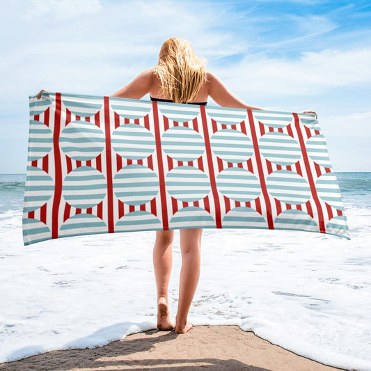 'Geometry Of Revolution' Beach Towel 30"x60"