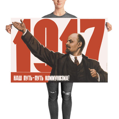 1917! Soviet Lenin Printed Poster