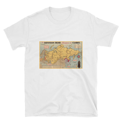 RUSSIAN BEAR Vintage Map Shirt (Ringspun Cotton)