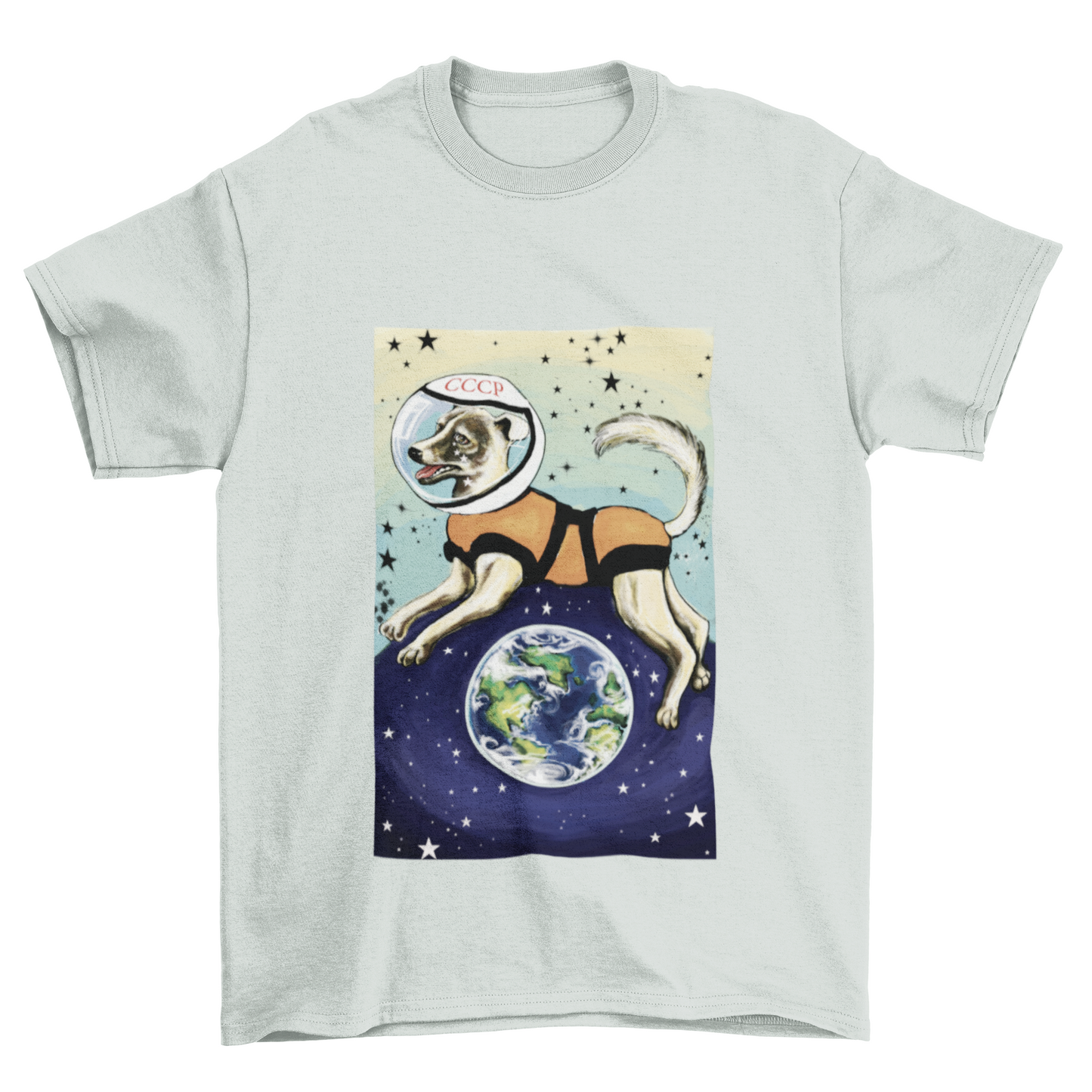 Laika CCCP Space Dog Art T-Shirt