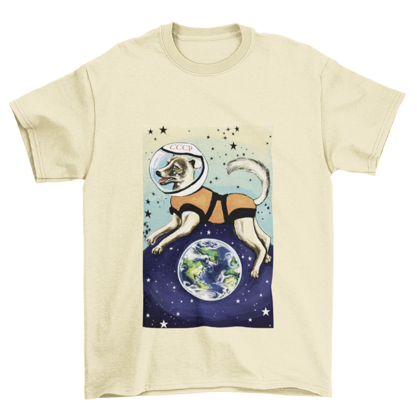 Laika CCCP Space Dog Art T-Shirt