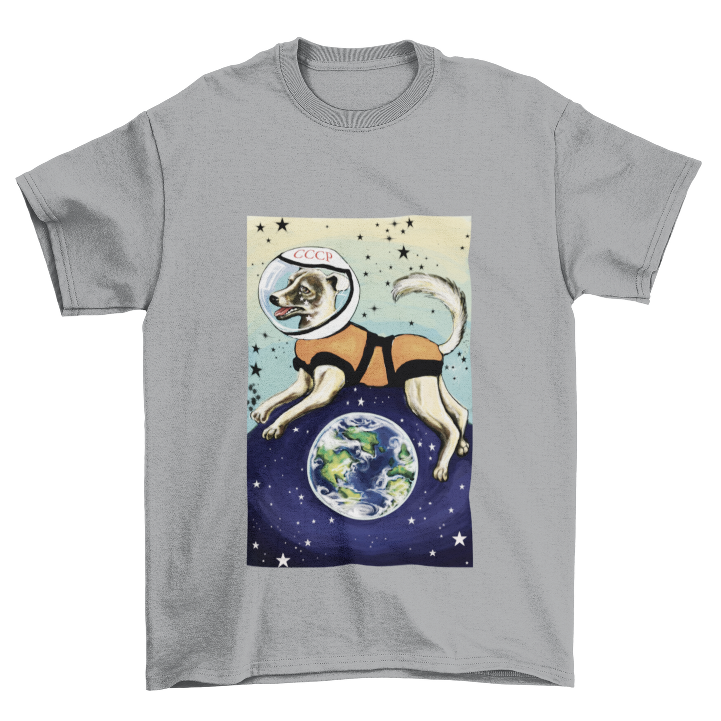 Laika CCCP Space Dog Art T-Shirt